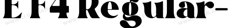 E F4 Regular字体转换